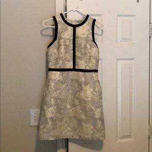 White and black dress